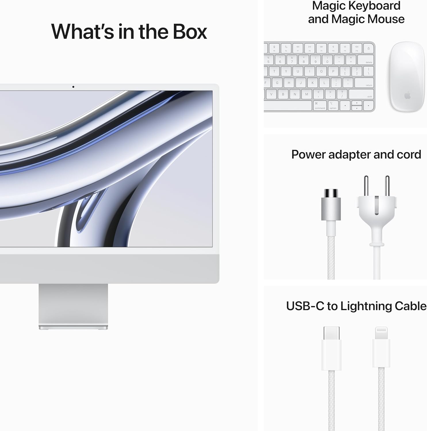  iMac 24-inch with M3 chip  8C CPU - 8C GPU 8GB /256GB